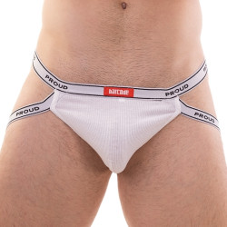 Barcode Berlin Rib Jock Proud Boy Blanc